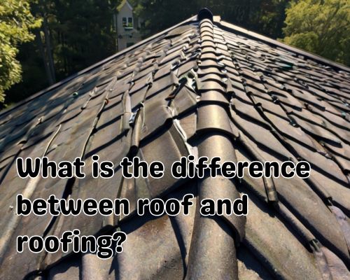 a roof work