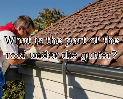 black painted roof gutter
