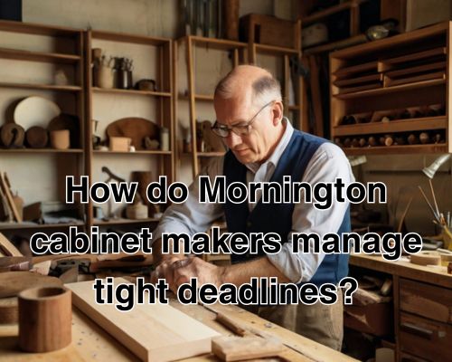 How Do Mornington Cabinet Makers Manage Tight Deadlines?