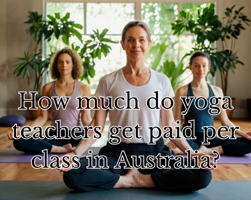 a yoga teacher doing yoga with her students
