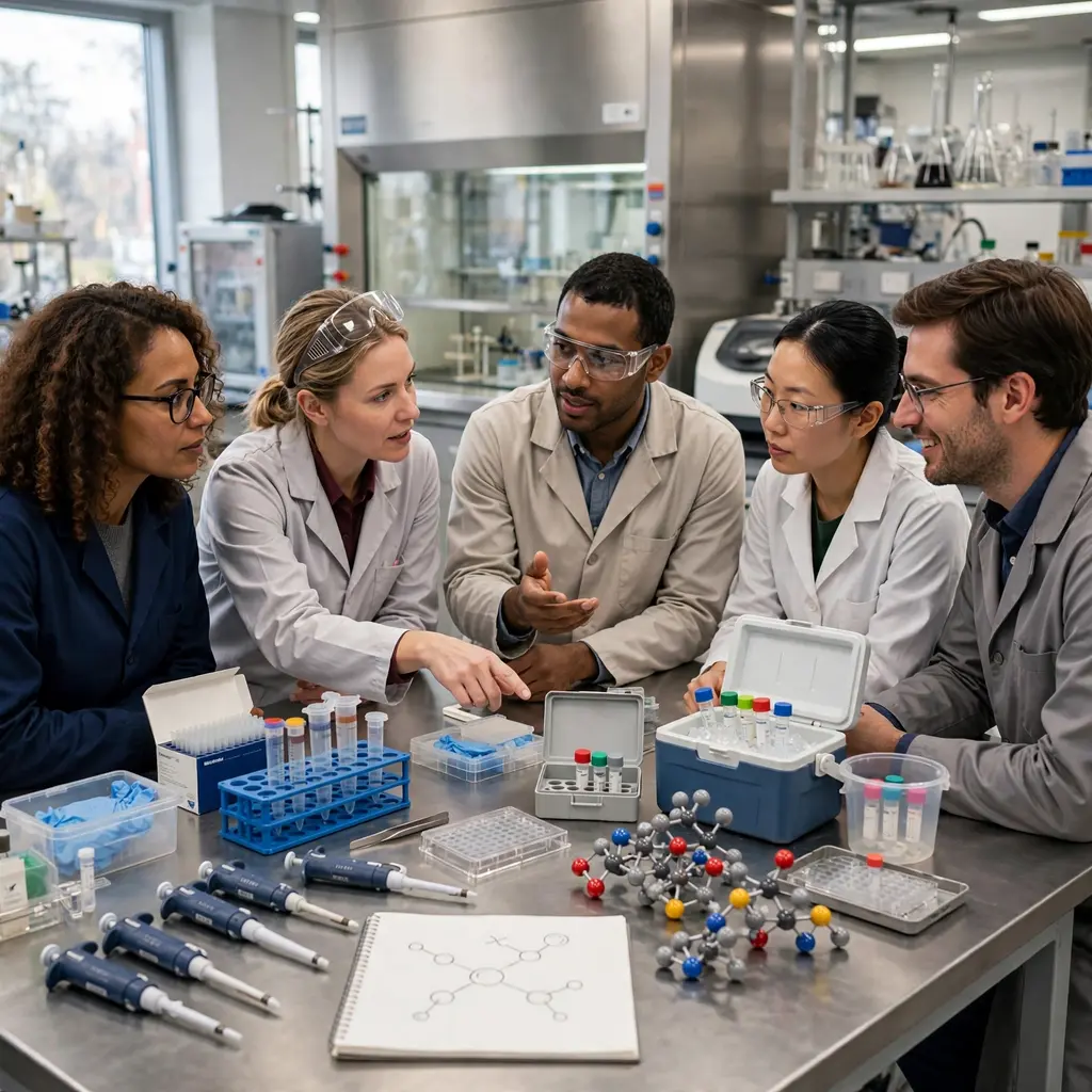 Scientists Discussing Cellular Regenerative Science