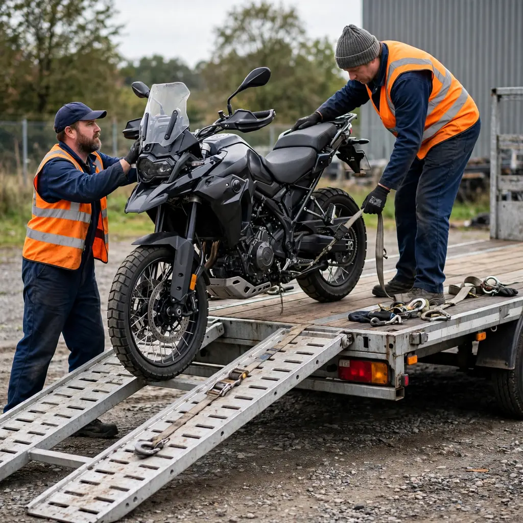 Enclosed Motorcycle Transport Trailer